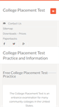 Mobile Screenshot of college-placement-test.com