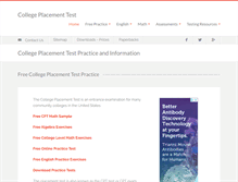 Tablet Screenshot of college-placement-test.com